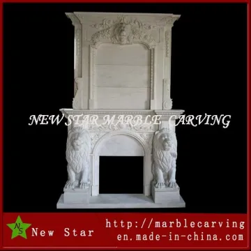 Stone Double Fireplace Marble Fireplace Overmental