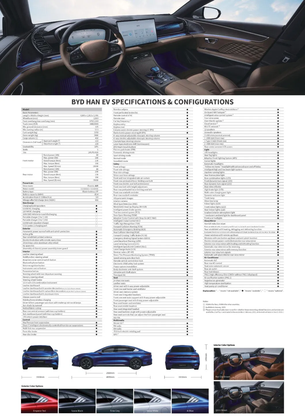 Byd Latest Han Sport Luxury City Auto Cheap High Speed Long Range New Energy Battery EV Electrical Electric Car