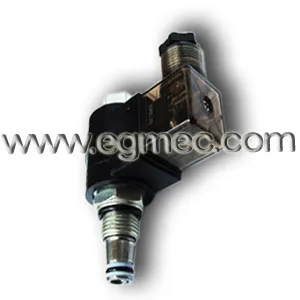 Hydraulic Cartridge Poppet Type 2 Way Position Solenoid Operated Normal Open Valve 