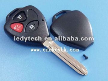 Top quality Toyota 2+1 buttons remote key shell no logo