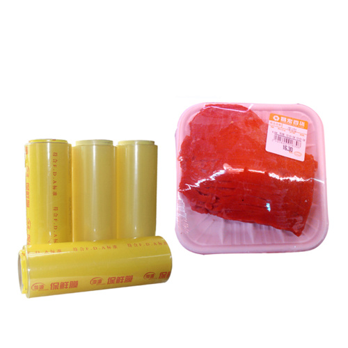 வெளிப்படையான சிலிகான் உணவு PVC Cling Wrap.