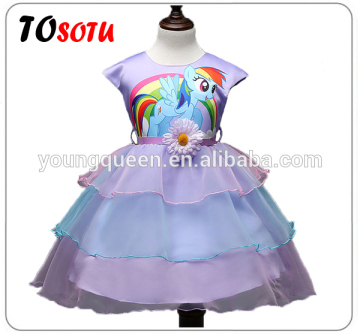 D68 spring and summer kids wedding dress 2016 girls dress