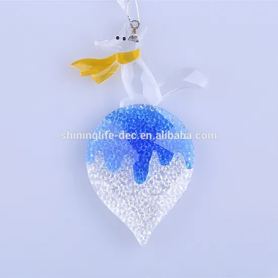 Fox with scarf ornament new style christmas decoration with shining crystal