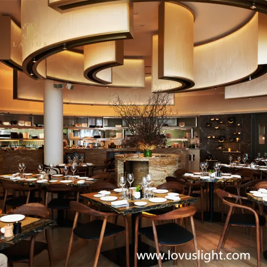 Retro wooden classic creative hotel restaurant custom chandelier lighting decoration ceiling chandelier