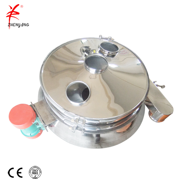 Central discharge check compact vibrating screening sieving