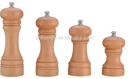 Beech wood salt and pepper mill/wood pepper mill/spice grinder