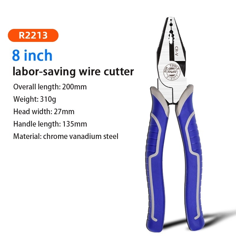 Industrial grade labor saving wire pliers 9 inch multi function wire stripper crimping pliers