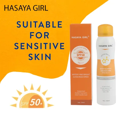 HASAYA GIRL Cooling Clear Sunscreen Spray SPF 50 - Organic Sun Protection
