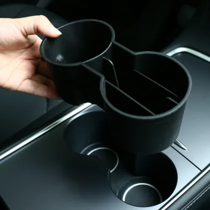 Double Cup Holder for Tesla Model 3 - Car Accessories