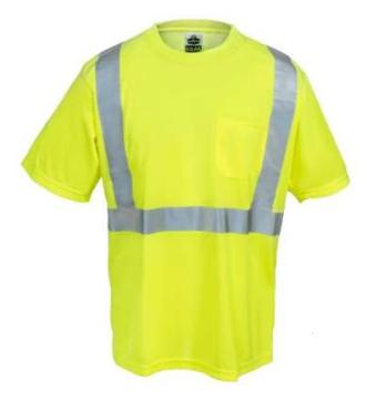 Men's Economy Hi-Vis Lime Green T-Shirt