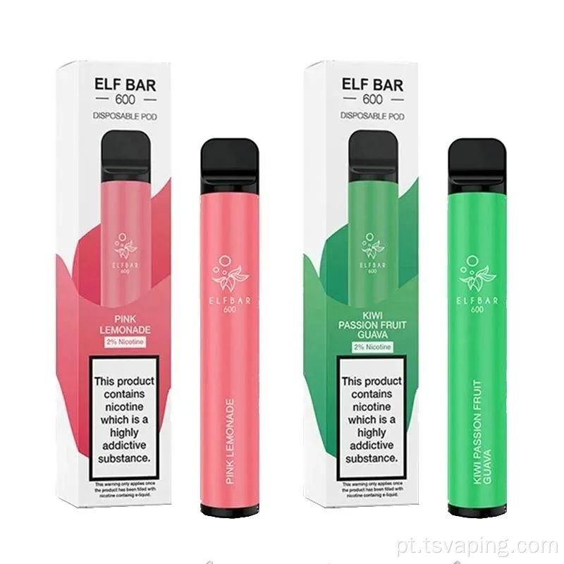 Hot Sale Disponível Vape Elf Bar 600 Puffs