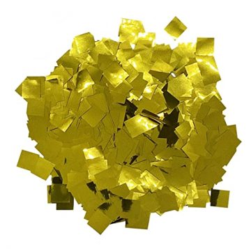 Biodegradable 2*5cm Party Popper Confetti Cannon - Green White Black with Gold Foil Free Sample