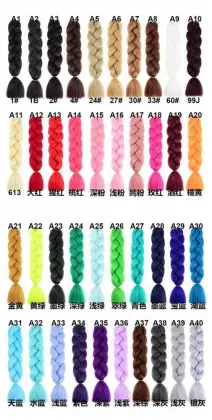 Wholesale Synthetic Prestretched Braiding Hair Crochet Extensions Yaki Ombre Color Jumbo Expression Braiding Hair