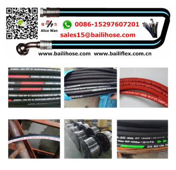 High pressure hydraulic hose yokohama equivalent Manguera hidraulica