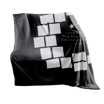 Subbank Crystal Velvet Sublimation Blanket: Love You To The Moon And Back Panel