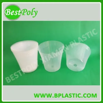 plastic flower pot clear soft flower pot plastic seedling tray