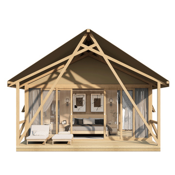 Hotel Resort Wooden Safari Tents With Bathroom