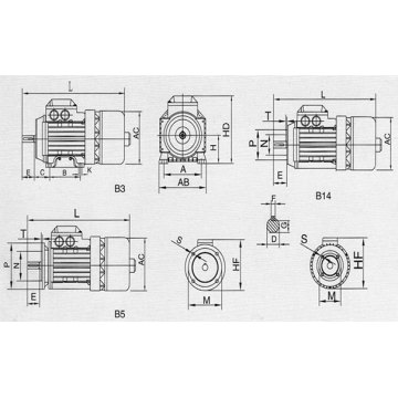 0.75kw /1.5Kw fast door servo motor