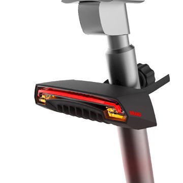 Remote control laser tail lamp, yellow light flashes: Indication of the rear bike turn right/left