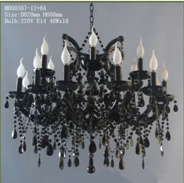 Modern K9 Crystal Big hotel Candle Chandelier