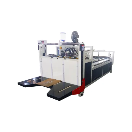 Automatic Corrugated Paperboard Folder Gluer Machine with Auto Counting