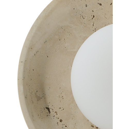 Luminária de parede feita à mão em pedra travertino Natrual