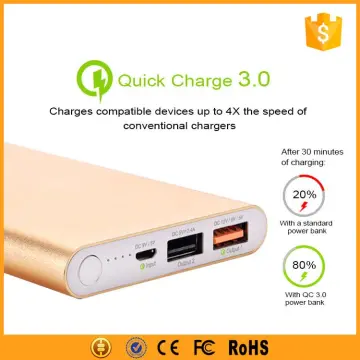 new products quick charge 3.0 charger power bank 10000mah with CE FCC ROHS