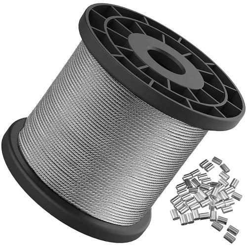 7x7 5/16" 1/4" Stainless Steel Wire Rope