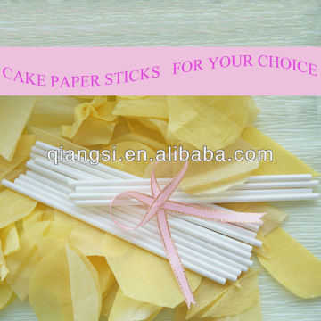 Clear White Food Grade Cake Paper Stick