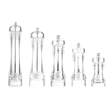 Customizable Wholesale Acrylic Salt and Pepper Grinders Set: A Manual Spice, Salt & Pepper Grinding Solution