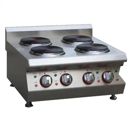 4 Head Commercial Countertop Electric Cooking Stove - Restaurant Catering Equipment