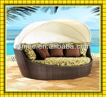 SIMEC custom make OEM garden wicker rattan outdoor daybed