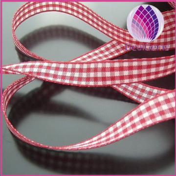 Grosgrain Ribbons ,red, 2/5inch wide with gingham