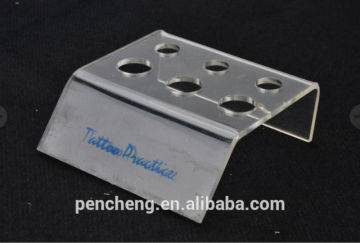 Six hole cup stand for tattoo cup with pigment and tattoo ink