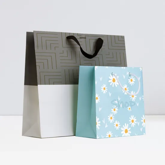 Customize Design Kraft Fancy Shopping Paper Bag
