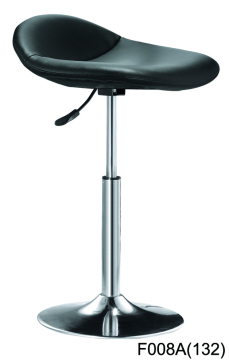 Cute streamlined leather and chrome lifting chair
