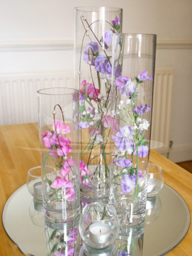 home decoration cylinder glass vase