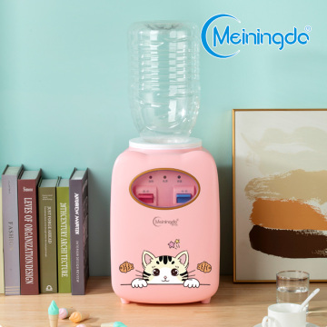 Mini distributore d'acqua con adesivo gatto rosa