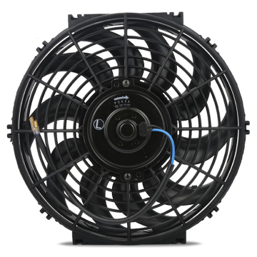 Universal 12V JDM Racing Black Slim 12 Inch Push Pull Radiator Engine Bay Cooling Fan