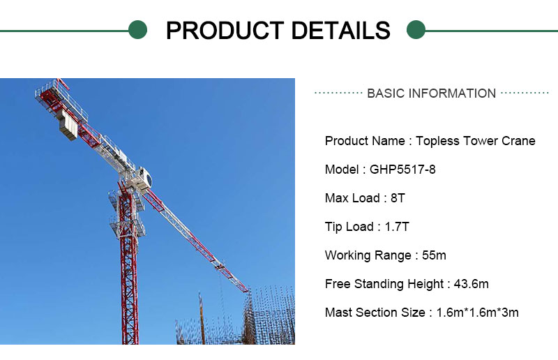 8 ton Tower Crane