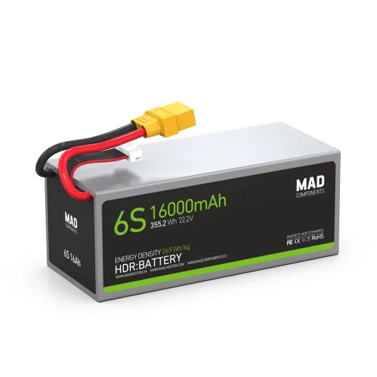 High-Power MAD 6S 16Ah Lithium Battery for Drones: Lightweight and Solid State Construction