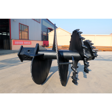 Double Spiral Soil Auger with Easy Carry and Single Spiral for Efficient Spoil Disposal