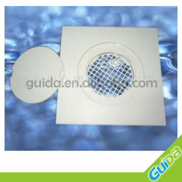 Bathroom ABS Plastic White Floor Drain