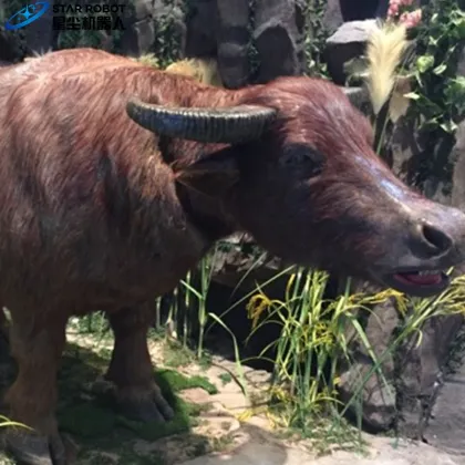 High Simulation Life Size Animatronic Buffalo