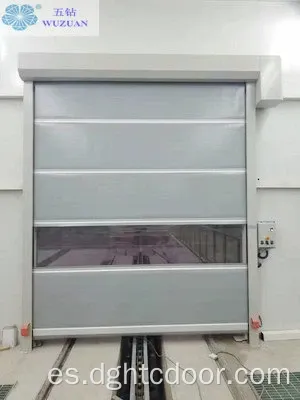 Puerta automática de obturador industrial de PVC