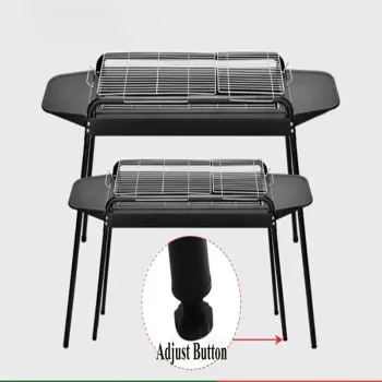 Competitive Price Korean Stainless Steel Rectangle Charcoal BBQ Grill