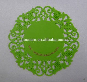 Promotional fashion custom lace cup mat