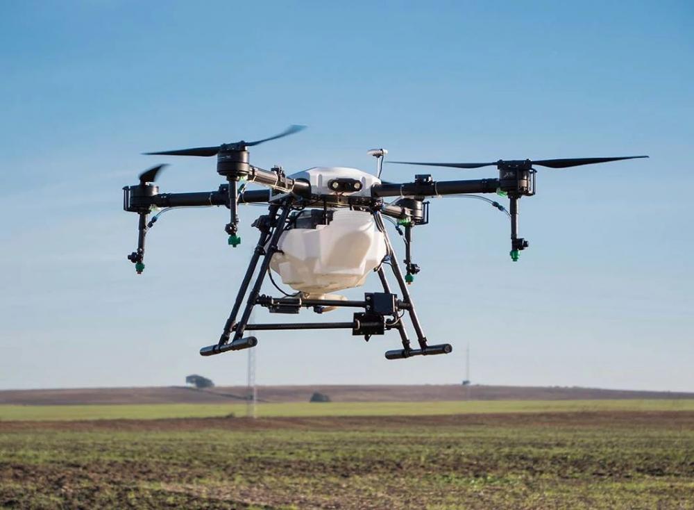 Dron agrícola de carga útil de 10 kg para pulverización agrícola