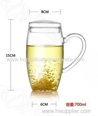 Lazy People Type Pyrex Borosilicate Glass Oolong Teas Tea Cups 