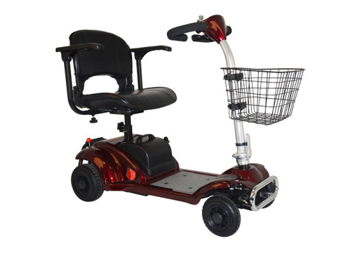 Handicapped electric power motor scooter